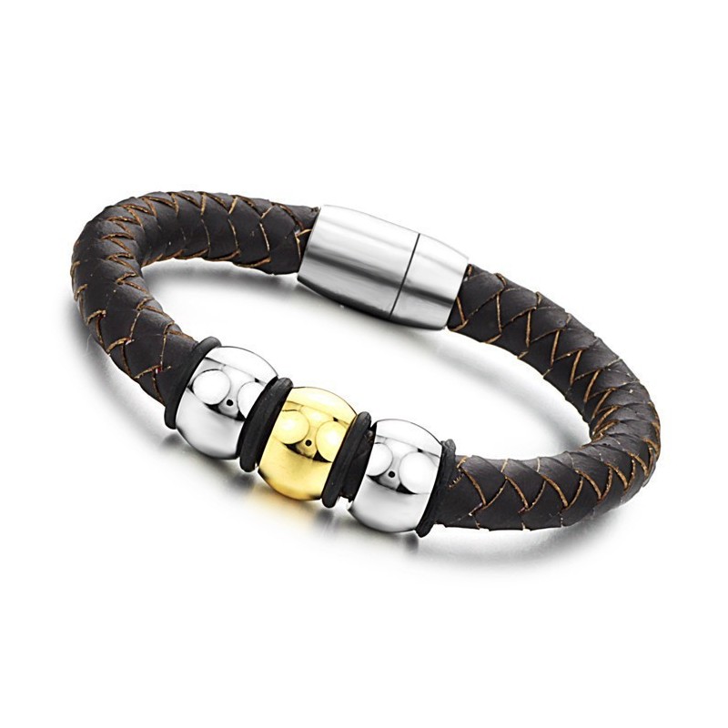 Att Njuta Av Högt Rykte Hemma Och Utomlands Brunt Titanläderarmband Att Njuta Av Högt Rykte Hemma Och Utomlands Brunt Titanläderarmband