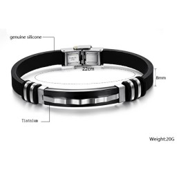 Kompletta Specifikationer För Armband I Titan-Silikon