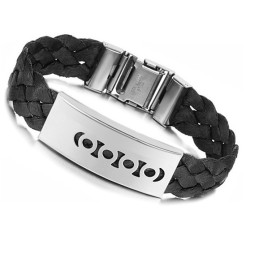 Svart Titanarmband Av Högsta Kvalitet