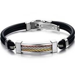 Lättanvänd Titansilikonarmband