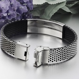 Högkvalitativt Manligt Huggormsformat Titanarmband