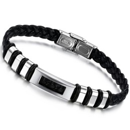 Lättanvänd Armband I Titanläder För Män