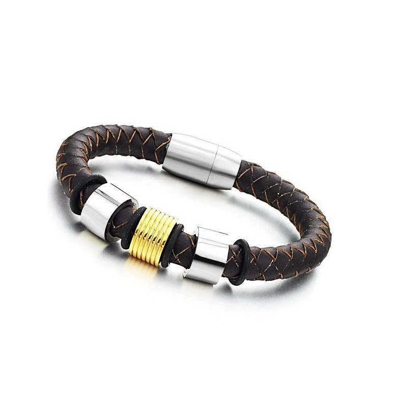 Armband I Brunt Titanläder I Många Olika Varianter Armband I Brunt Titanläder I Många Olika Varianter