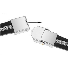 Världsomspännande Manlig Charm I Titan Silikonarmband