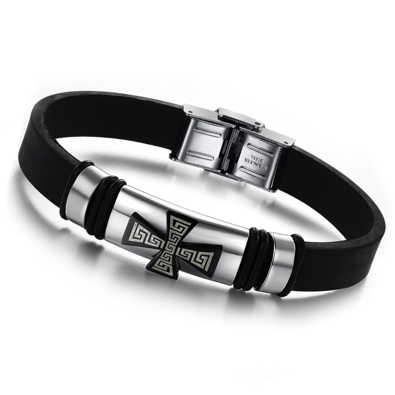 Utmärkt Kvalitet Manligt Titan Silikonarmband Utmärkt Kvalitet Manligt Titan Silikonarmband
