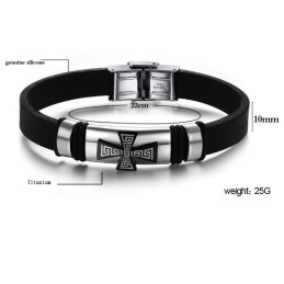 Utmärkt Kvalitet Manligt Titan Silikonarmband
