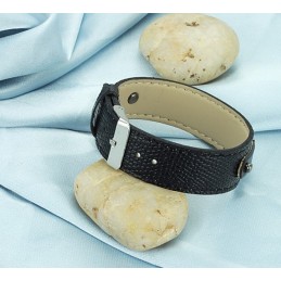 Säljer Bra Över Hela Världen Svart Titan Läderarmband