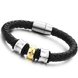 Pålitligt Rykte Runt Titanläderarmband