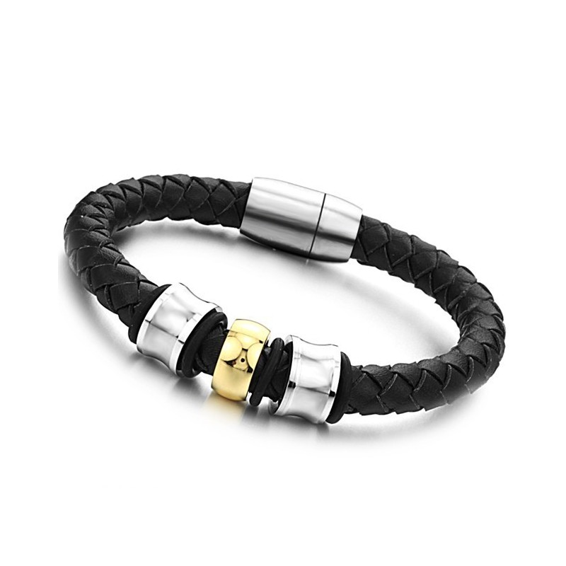 Pålitligt Rykte Runt Titanläderarmband Pålitligt Rykte Runt Titanläderarmband