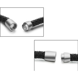 Pålitligt Rykte Runt Titanläderarmband