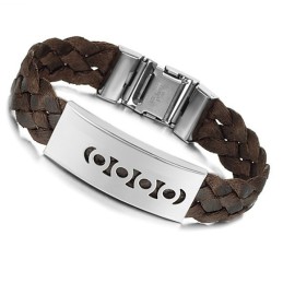 Kompletta Specifikationer Brunt Titanarmband