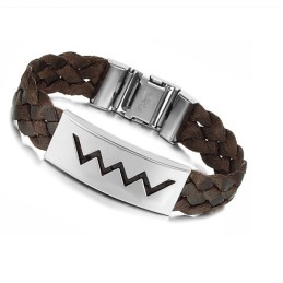 Brunt Titanarmband Av Utmärkt Kvalitet