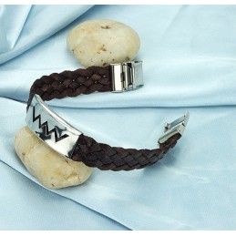 Brunt Titanarmband Av Utmärkt Kvalitet