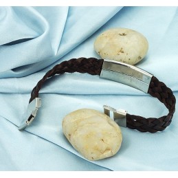 Brunt Titanarmband Av Utmärkt Kvalitet