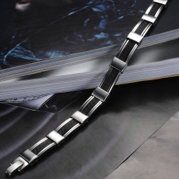 Högkvalitativt Armband I Titan Silikon För Män