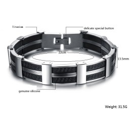 Världsomfattande Känd Manlig Titan Silikonarmband