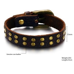 Pålitlig Kvalitets Retro Titan Läderarmband
