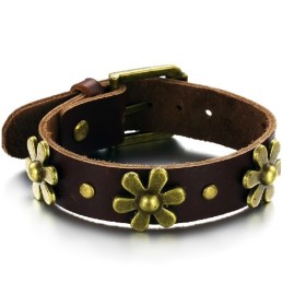 Högkvalitativt Retro Titan Läderarmband