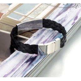 Lättanvänd Manlig Scorpion Titan Läderarmband