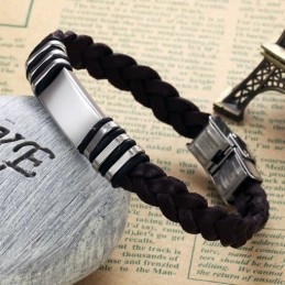 Pålitlig Kvalitetsarmband I Brunt Titanläder