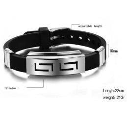 Utmärkt Kvalitet Manligt Titan Silikonarmband