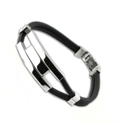 Kvalitets- Och Kvantitetsgaranterat Manligt Koncist Titansilikonarmband