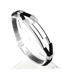 Kvalitets- Och Kvantitetsgaranterat Manligt Koncist Titansilikonarmband