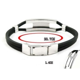 Kvalitets- Och Kvantitetsgaranterat Manligt Koncist Titansilikonarmband