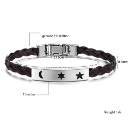 Hållbart Armband I Titanläder