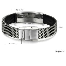 To Have A Long Story Armband I Titanläder