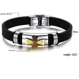 Välkänd För Sitt Högkvalitativa Armband I Titansilikon För Män