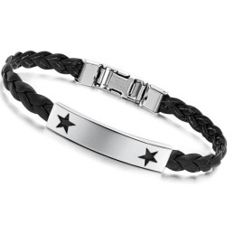 Pålitligt Rykte För Kvinnor Med Stjärnformad Titanläderarmband