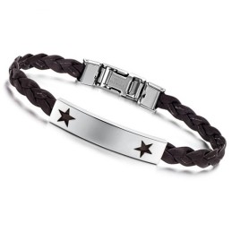 Pålitligt Rykte För Kvinnor Med Stjärnformad Titanläderarmband