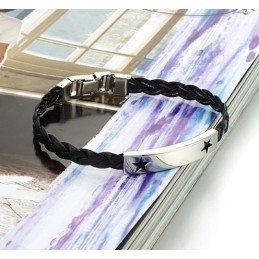 Pålitligt Rykte För Kvinnor Med Stjärnformad Titanläderarmband