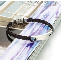 Pålitligt Rykte För Kvinnor Med Stjärnformad Titanläderarmband