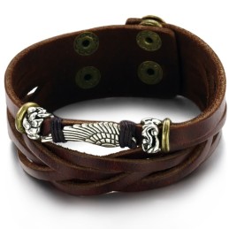 Högkvalitativt Armband I Titanläder För Män