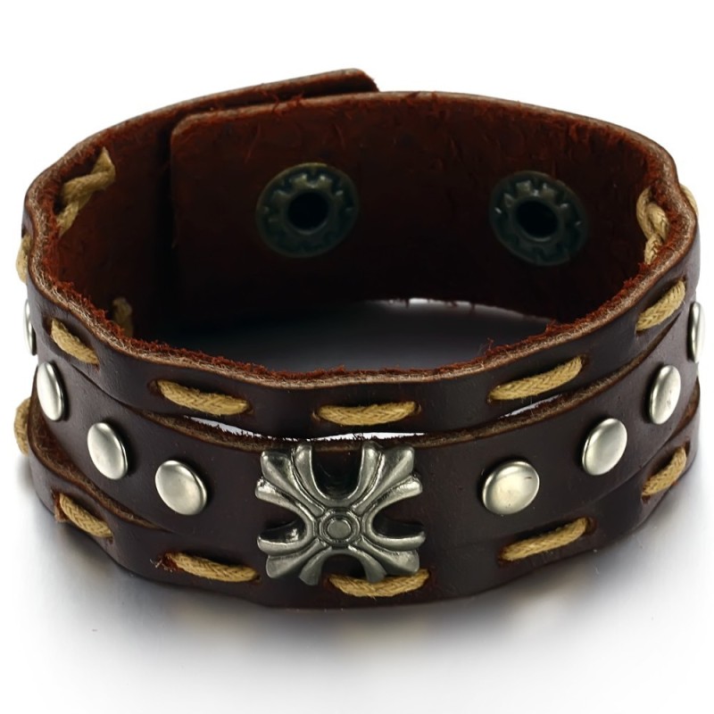 Att Njuta Av Högt Rykte Hemma Och Utomlands Retro Titan Läderarmband Att Njuta Av Högt Rykte Hemma Och Utomlands Retro Titan Läderarmband