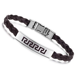 Kungen Av Kvantitet Armband I Titanläder För Kvinnor