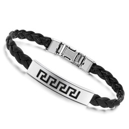 Kungen Av Kvantitet Armband I Titanläder För Kvinnor