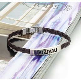 Kungen Av Kvantitet Armband I Titanläder För Kvinnor
