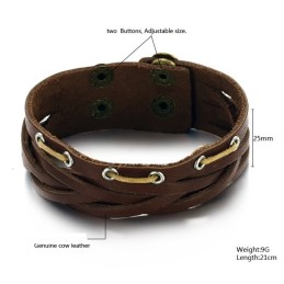 Armband I Titanläder Av Högsta Kvalitet