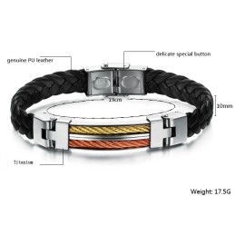 Kvalitets- Och Kvantitetsgaranterat Armband I Titanläder