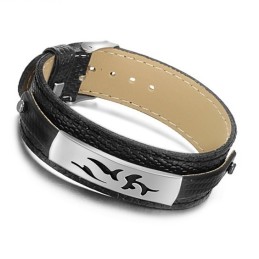 Pålitlig Kvalitets Svart Titan Pu Armband