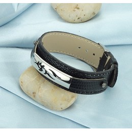Pålitlig Kvalitets Svart Titan Pu Armband