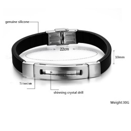 Utmärkt Kvalitet Manligt Titan Silikonarmband