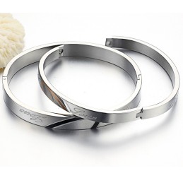 Pålitlig Kvalitets Älskling Titanarmband För Älskare