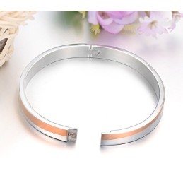 Stabil Kvalitet Titanarmband För Älskare Med Strass