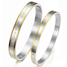Stabil Kvalitet För Alltid Kärlek Titanarmband För Älskare