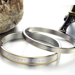 Stabil Kvalitet För Alltid Kärlek Titanarmband För Älskare