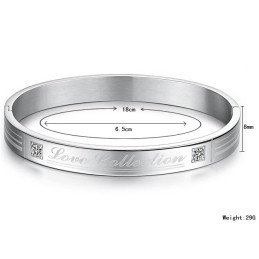 Kvalitets- Och Kvantitetsgaranterad Titanarmring För Älskare Med Strass